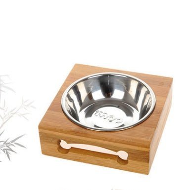 BambooFeast™ Luxe Honden - & Kattenvoerbak – Stijlvol, Duurzaam & Hygiënisch - Wooftopia