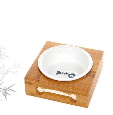 BambooFeast™ Luxe Honden - & Kattenvoerbak – Stijlvol, Duurzaam & Hygiënisch - Wooftopia
