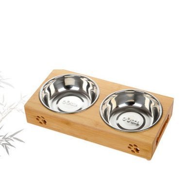 BambooFeast™ Luxe Honden - & Kattenvoerbak – Stijlvol, Duurzaam & Hygiënisch - Wooftopia