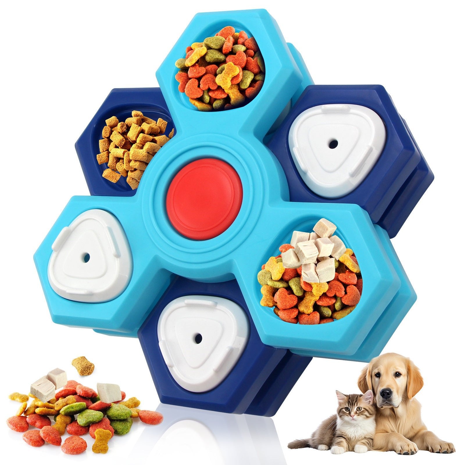 BrainBowl™ – De 4 - Lagen Slow Feeder voor Slim & Gezond Eten - Wooftopia