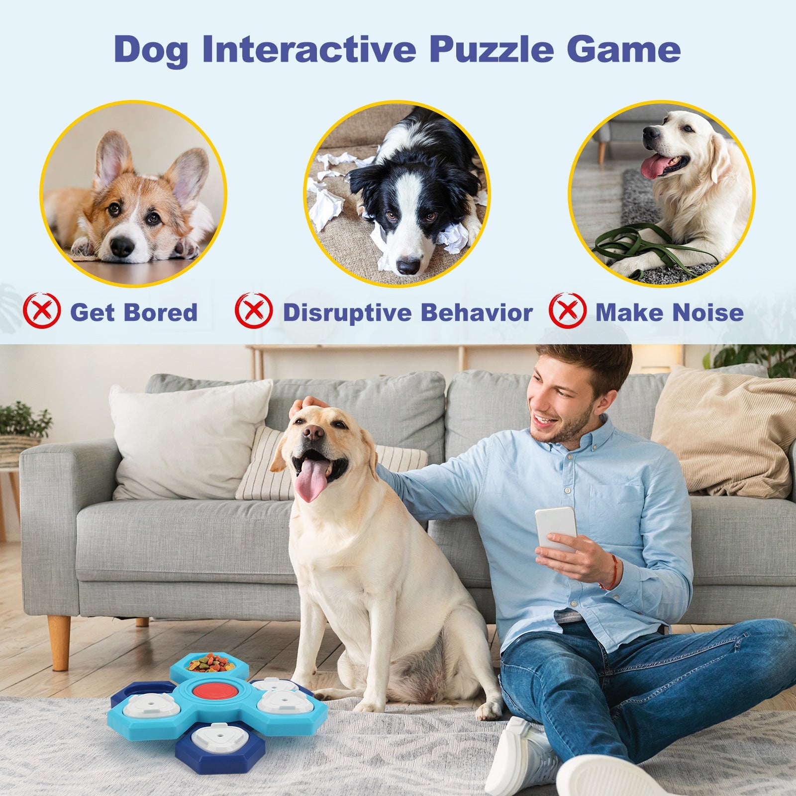 BrainBowl™ – De 4 - Lagen Slow Feeder voor Slim & Gezond Eten - Wooftopia