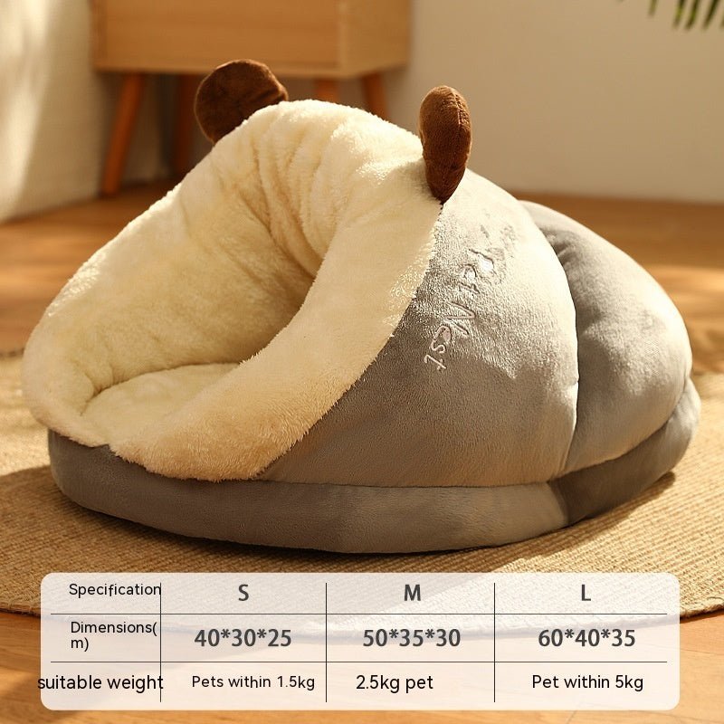 CozyPaw™ – Het Ultieme Knusse Huisdierenbed voor Warmte & Geborgenheid - Wooftopia
