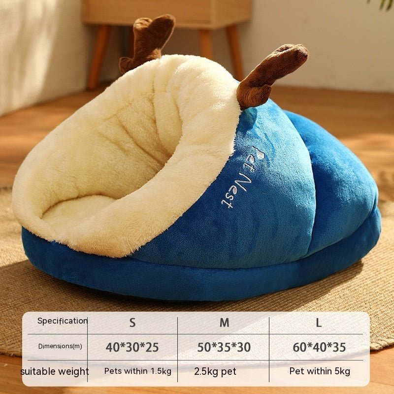 CozyPaw™ – Het Ultieme Knusse Huisdierenbed voor Warmte & Geborgenheid - Wooftopia