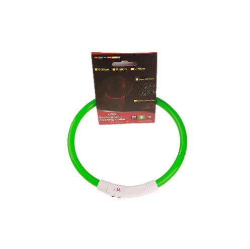 GlowGuard™ – De Oplaadbare LED Halsband voor Veilige Nachtwandelingen! - Wooftopia