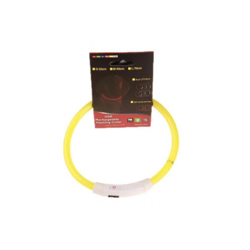 GlowGuard™ – De Oplaadbare LED Halsband voor Veilige Nachtwandelingen! - Wooftopia