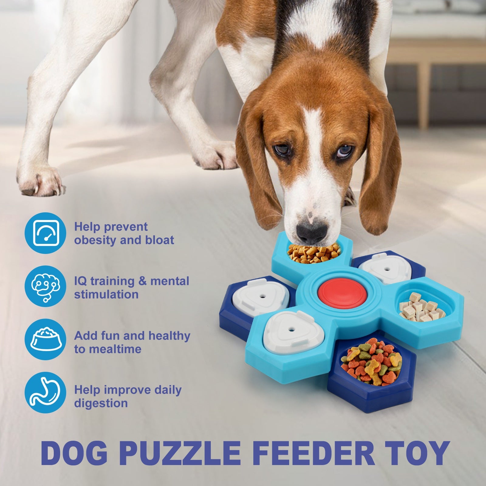 BrainBowl™ – De 4 - Lagen Slow Feeder voor Slim & Gezond Eten - Wooftopia