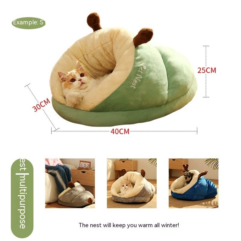 CozyPaw™ – Het Ultieme Knusse Huisdierenbed voor Warmte & Geborgenheid - Wooftopia
