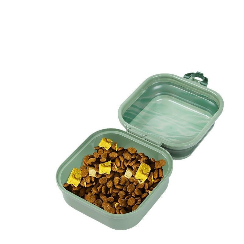 PawHydrate™ Opvouwbare Dubbele Hondenbak – Voor Voer & Water Onderweg - Wooftopia